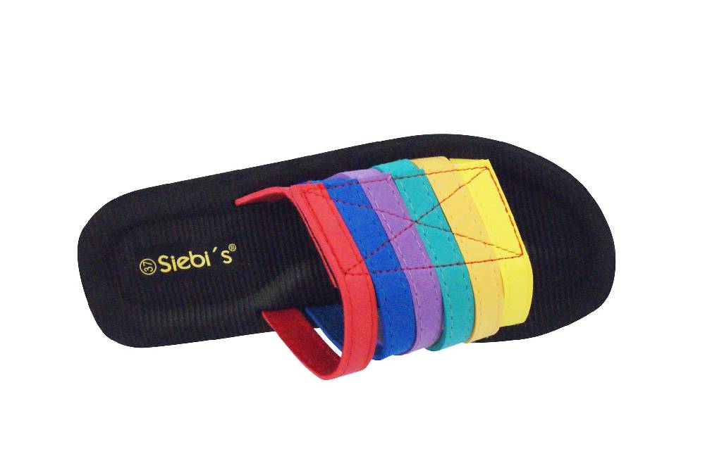 Beachandstreet Badeschuhe Damen • Beach Klett • Badepantolette für Frauen mit Klettverschluss • fällt klein aus Wochenangebot