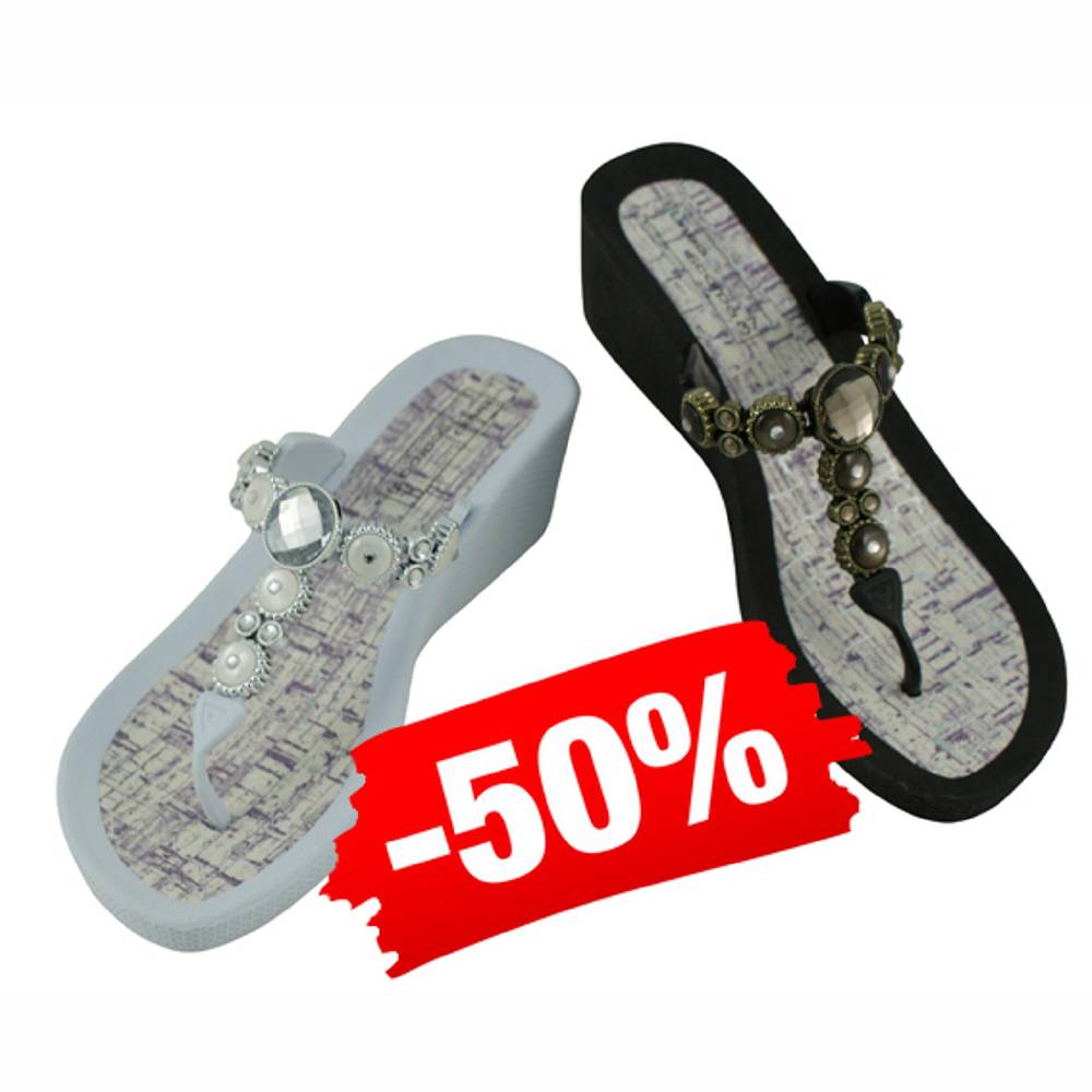 Beachandstreet Poolschuhe • Siena • Badeschuhe Damen mit Keilabsatz Bis zu 50% Rabatt