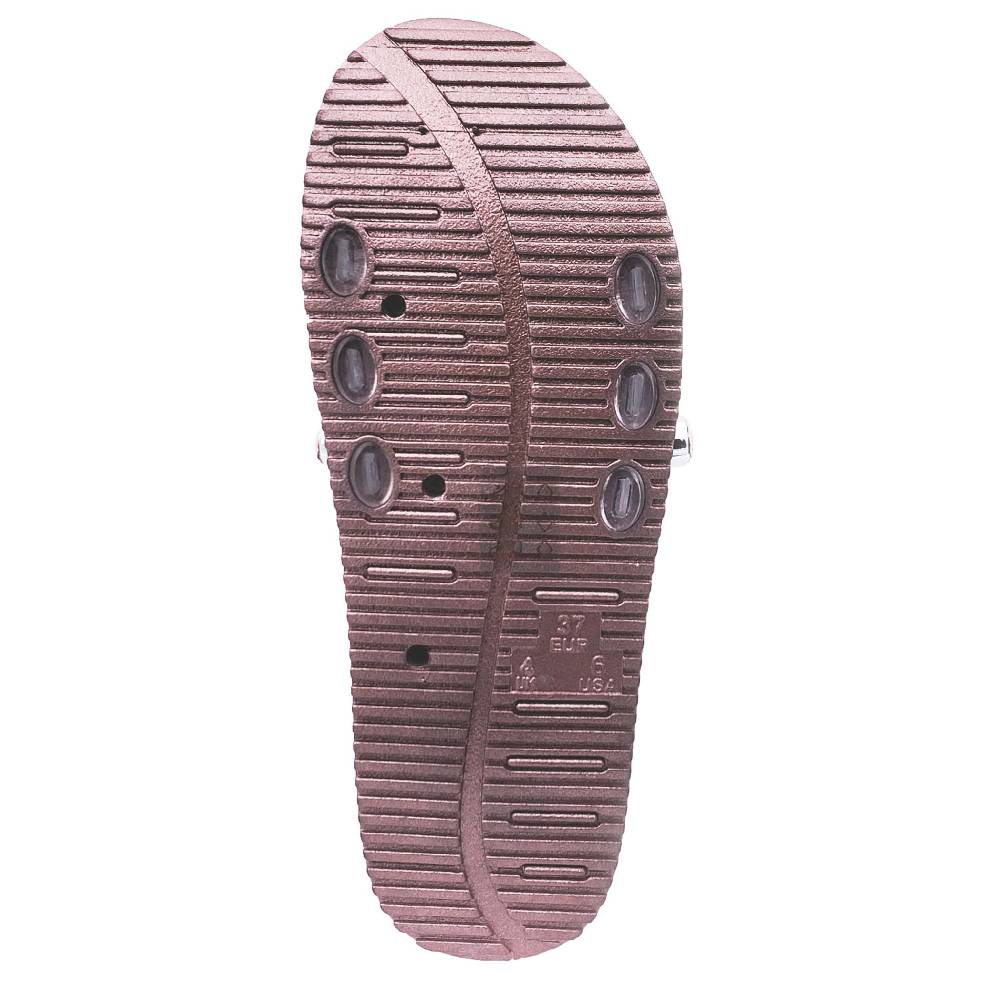 Beachandstreet Florenz - Badeschuhe mit transparentem Oberteil und großen Acrylsteinen Sonderangebot der Fabrik
