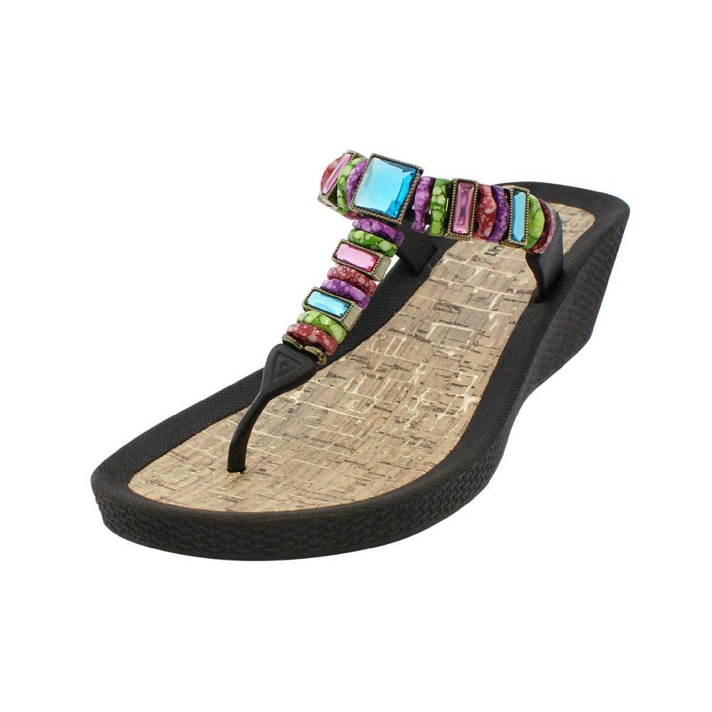 Beachandstreet Poolschuhe Malibu Zehengreifer mit Keilabsatz Nur noch ein Tag übrig