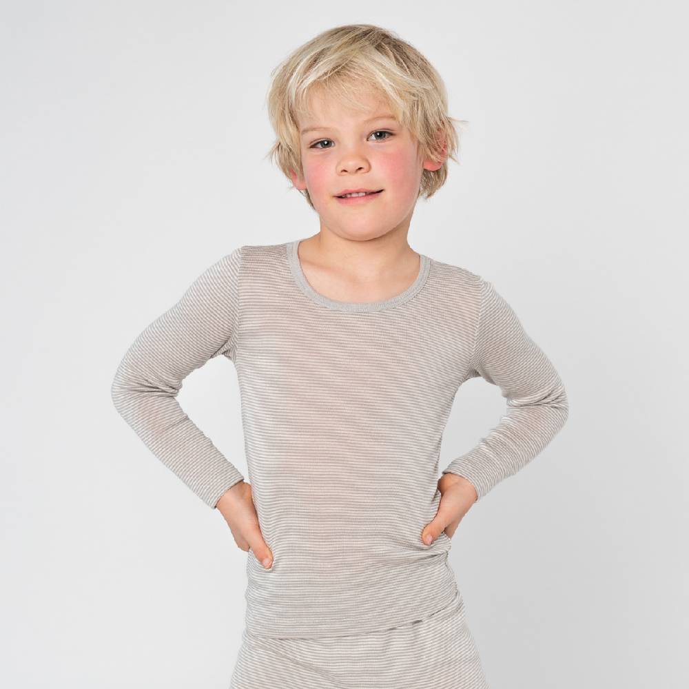 LIVING CRAFTS - Langarm-Shirt - Grey/Natural Striped 50% Rabatt für begrenzte Zeit