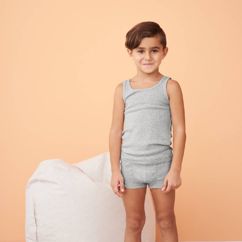 LIVING CRAFTS GNU - Unterhemd - Grey Melange Preisnachlass