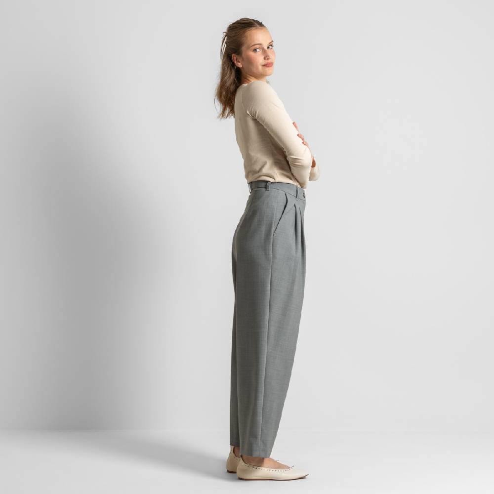 LIVING CRAFTS ELEXA - Hose - Grey Melange Muttertagsangebot