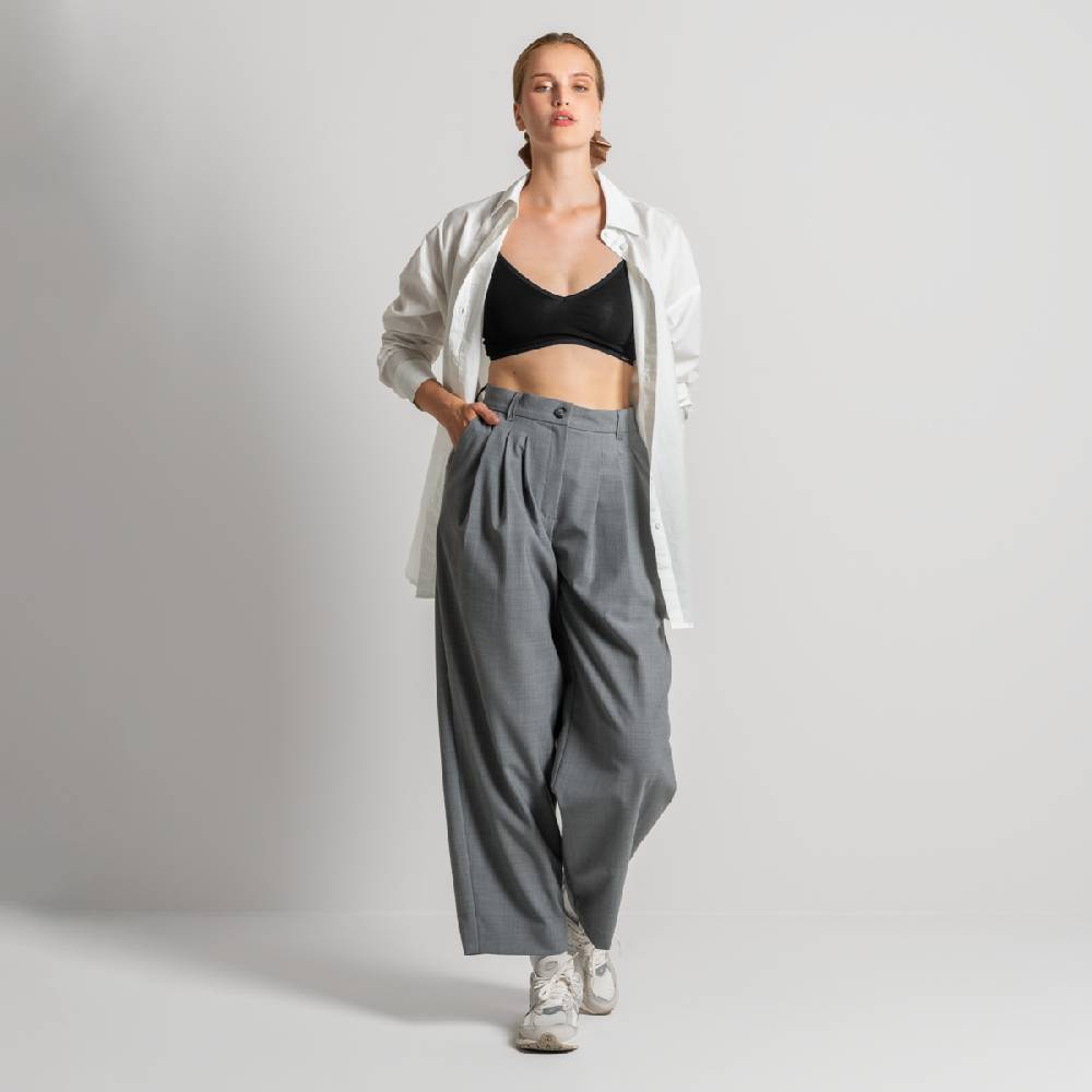 LIVING CRAFTS ELEXA - Hose - Grey Melange Muttertagsangebot