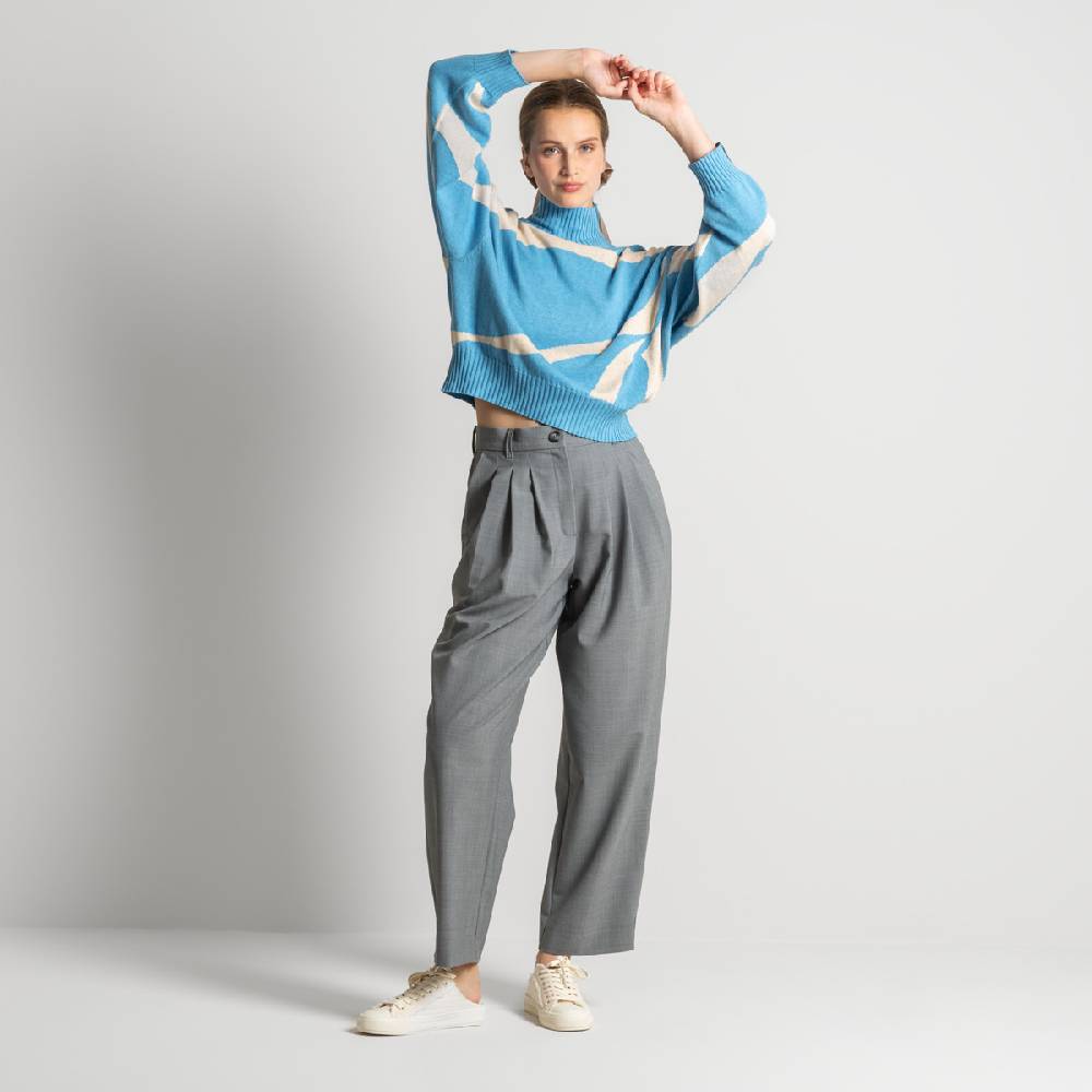 LIVING CRAFTS ELEXA - Hose - Grey Melange Muttertagsangebot