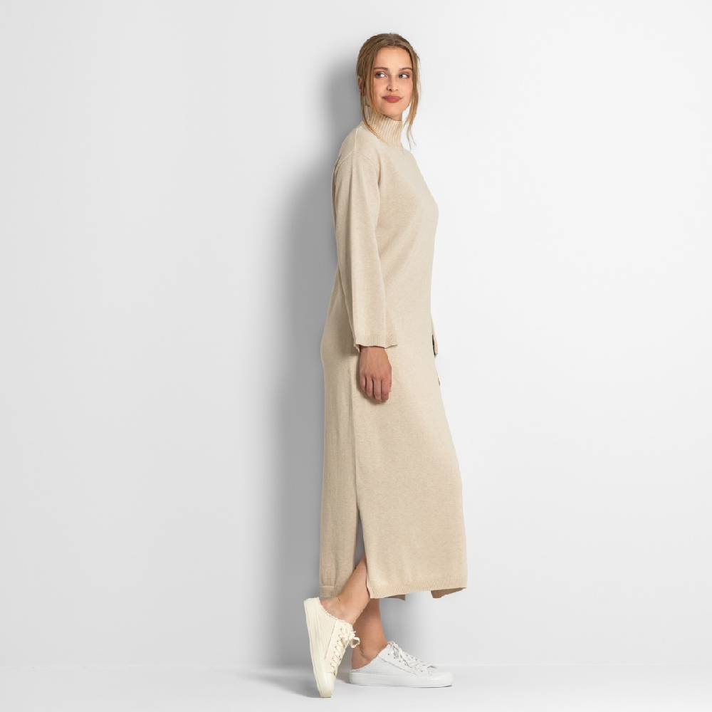 LIVING CRAFTS EELA - Strickkleid - Sand Vatertagsangebot