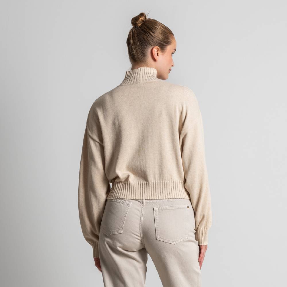 LIVING CRAFTS EUGENIE - Oversized Pullover - Sand Jubiläumsangebot