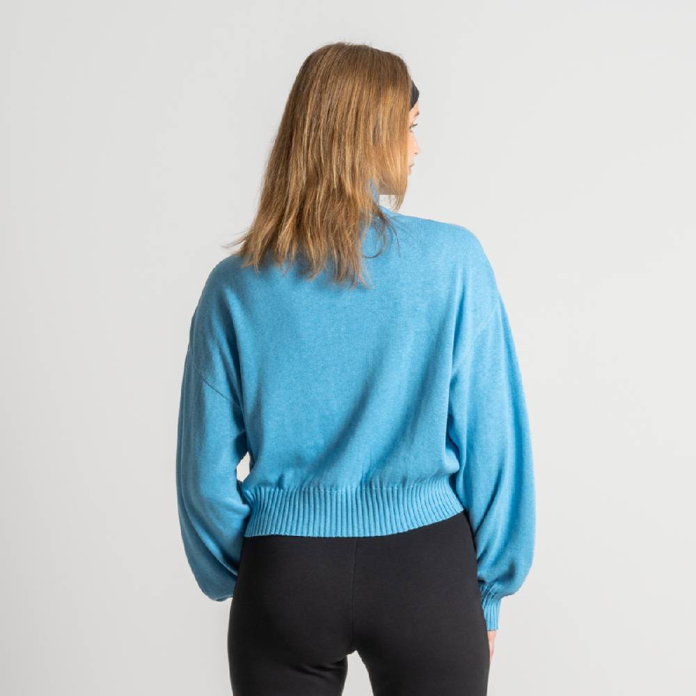 LIVING CRAFTS EUGENIE - Oversized Pullover - Cool Blue Lagerräumung