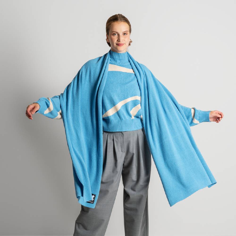 LIVING CRAFTS ELLIS - Schal - Cool Blue Neueste Mode