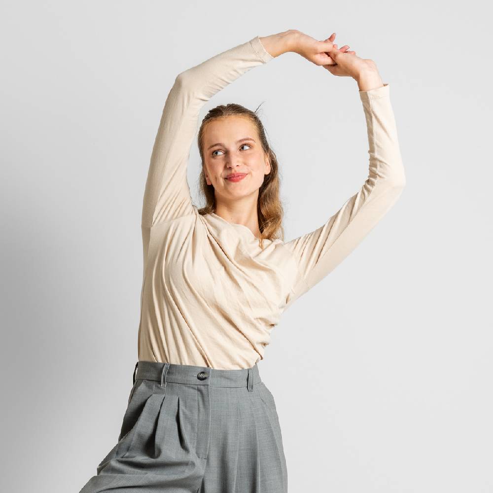LIVING CRAFTS ELIN - Langarm Shirt - Sand Große Rabatte