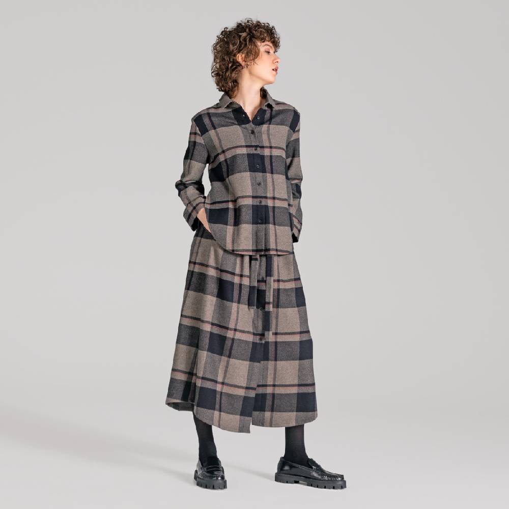 LIVING CRAFTS CHARU - Kleid - Black Check Saisonale Angebote
