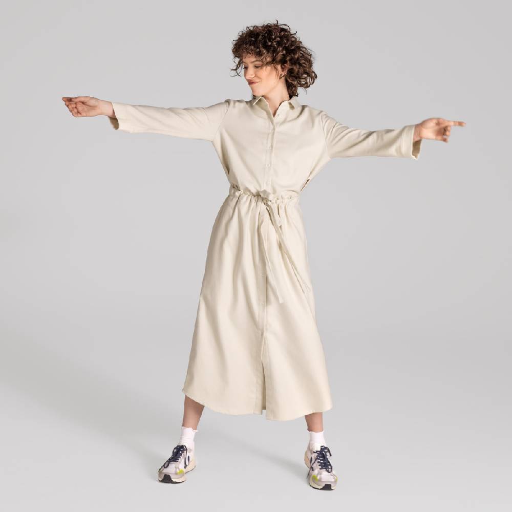 LIVING CRAFTS CHARU - Kleid - Stone Grey Räumungsverkauf