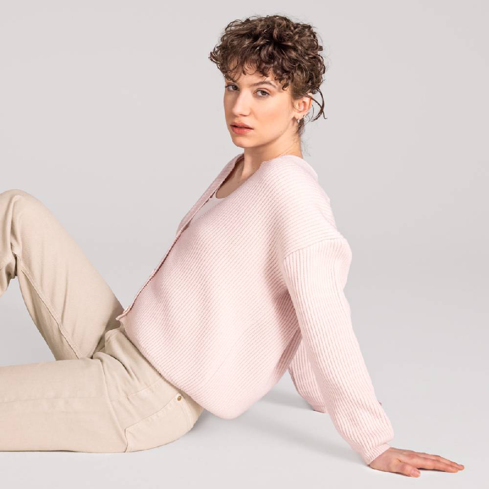LIVING CRAFTS ALFREY - Strickjacke boxy - Nude Letzte 3 Tage