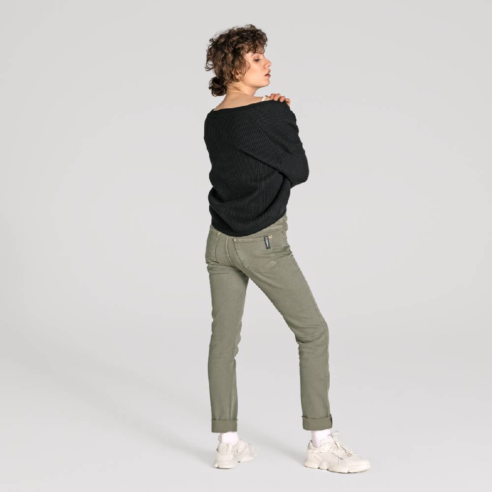 LIVING CRAFTS AVALYN - Color Denim - Khaki Letzte 2 Tage
