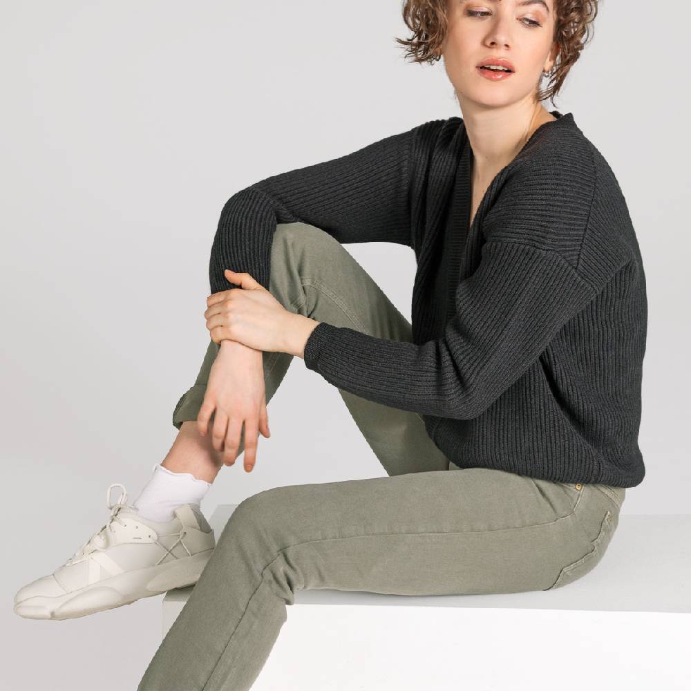 LIVING CRAFTS AVALYN - Color Denim - Khaki Letzte 2 Tage