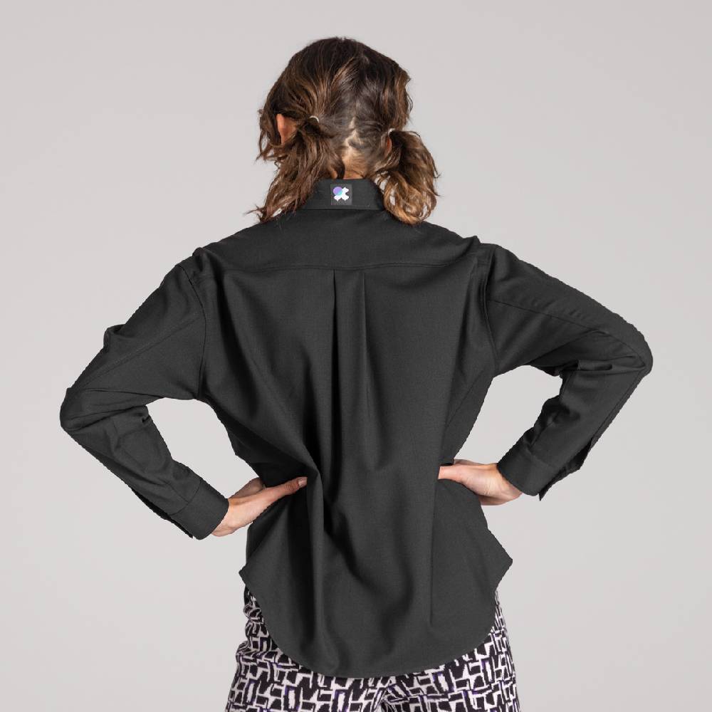 LIVING CRAFTS ALIX - Utility Shirt - Black Bis zu 50% Rabatt