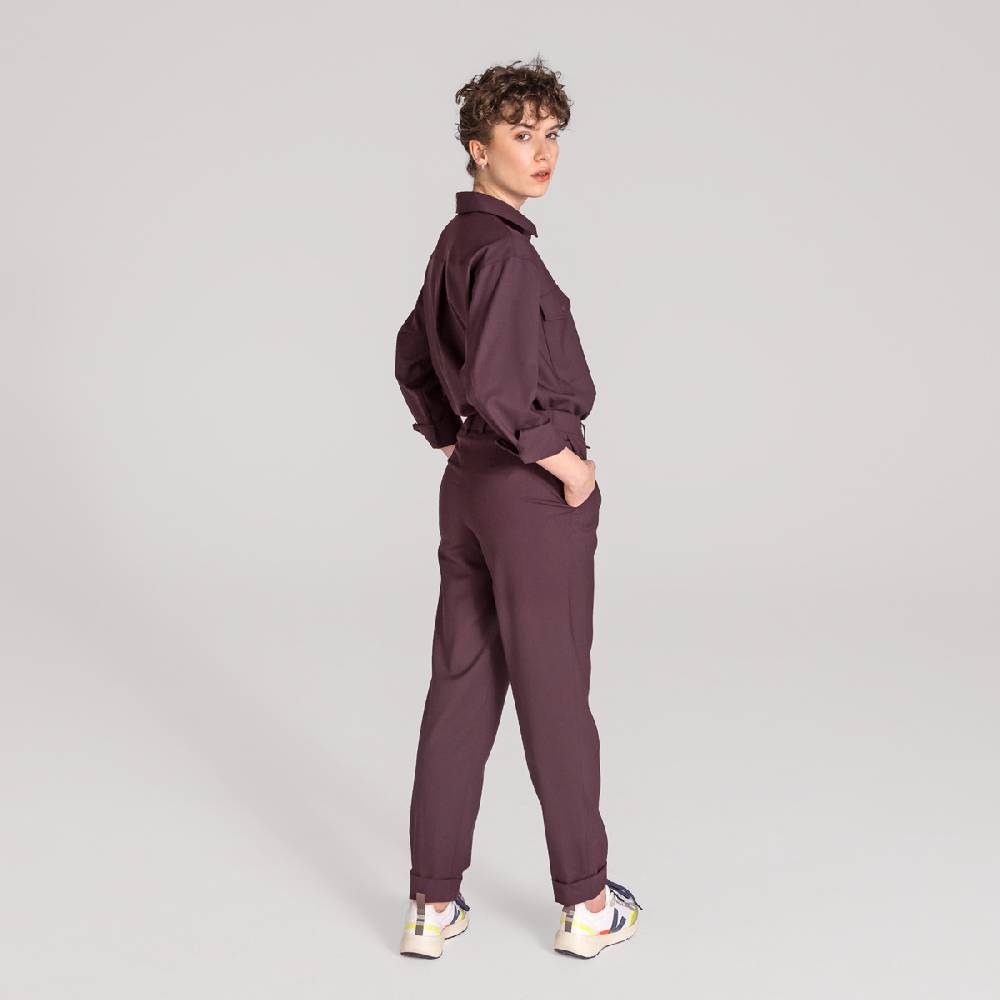 LIVING CRAFTS ARIL - Hose - Aubergine Bis zu 60% Rabatt