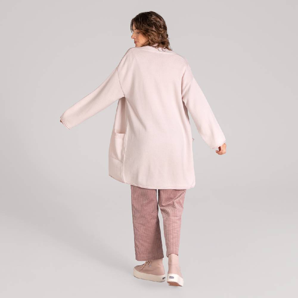 LIVING CRAFTS ANIEK - Strickjacke lang - Nude Nur für heute
