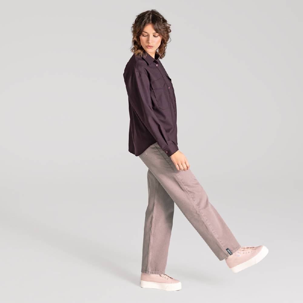 LIVING CRAFTS ALIX - Utility Shirt - Aubergine Bis zu 55% Rabatt