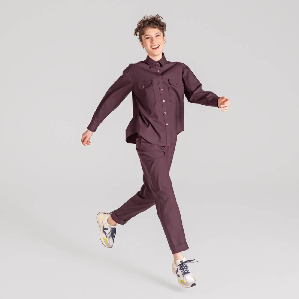 LIVING CRAFTS ALIX - Utility Shirt - Aubergine Bis zu 55% Rabatt