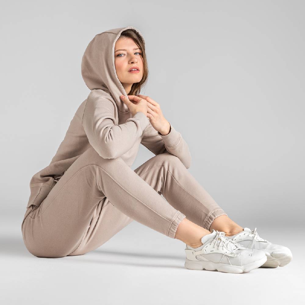 LIVING CRAFTS ANEA - Hoodie - Light Grey Green Fabrikladen