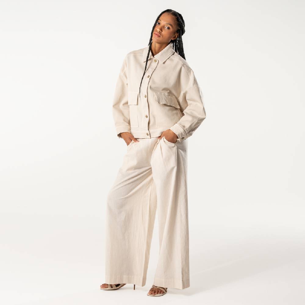 LIVING CRAFTS DAFNE - Jeansjacke - Sand 2025