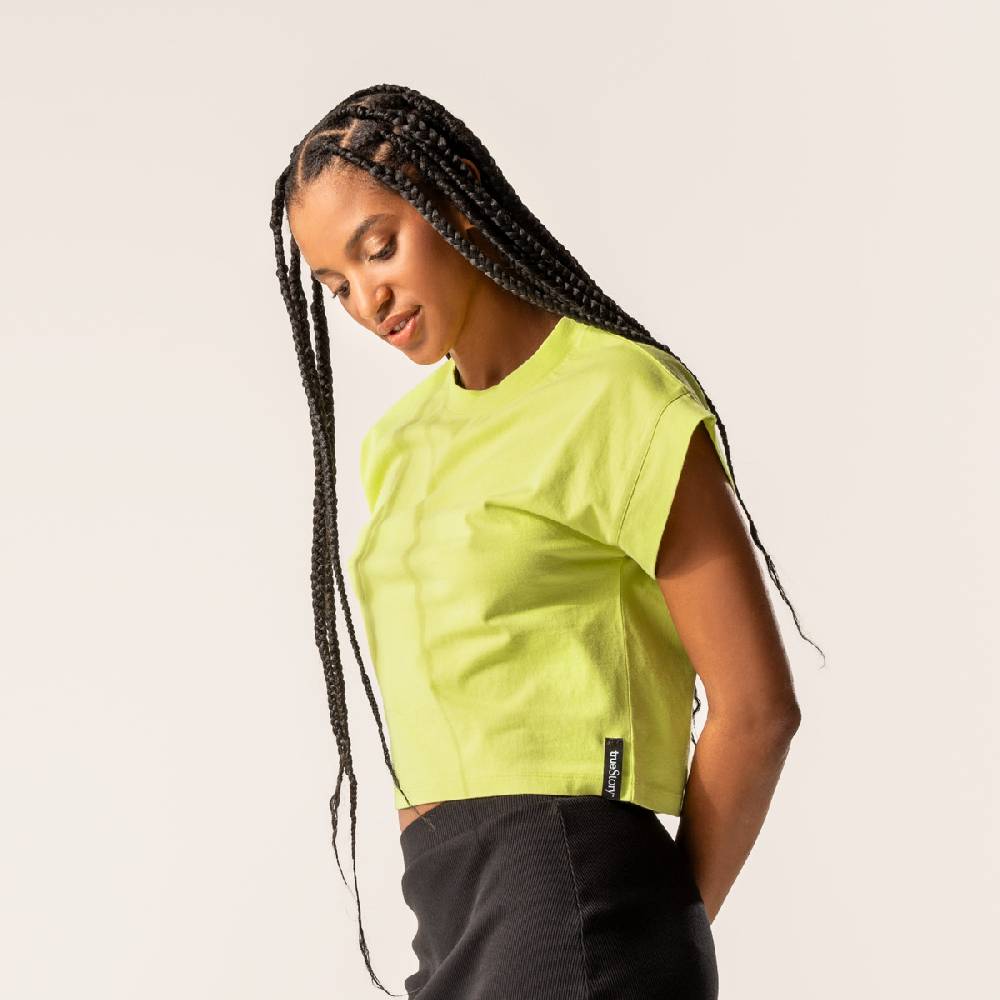 LIVING CRAFTS DANBI - Boxy T-Shirt - Pear Meist gekauft