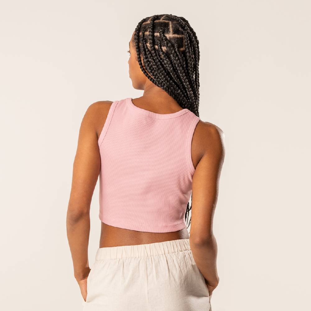 LIVING CRAFTS DEMI - Ripp-Crop-Top - Blush Fabrikpreis