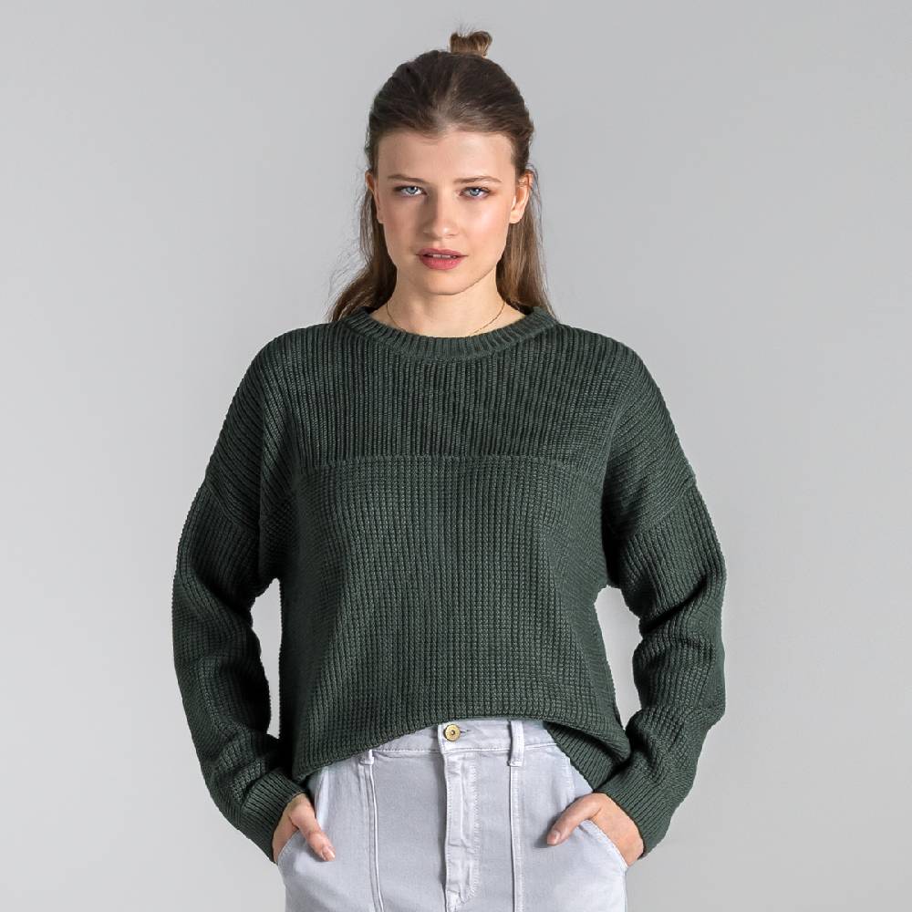 LIVING CRAFTS BEEKE - Pullover - Dark Khaki Begrenztes Angebot