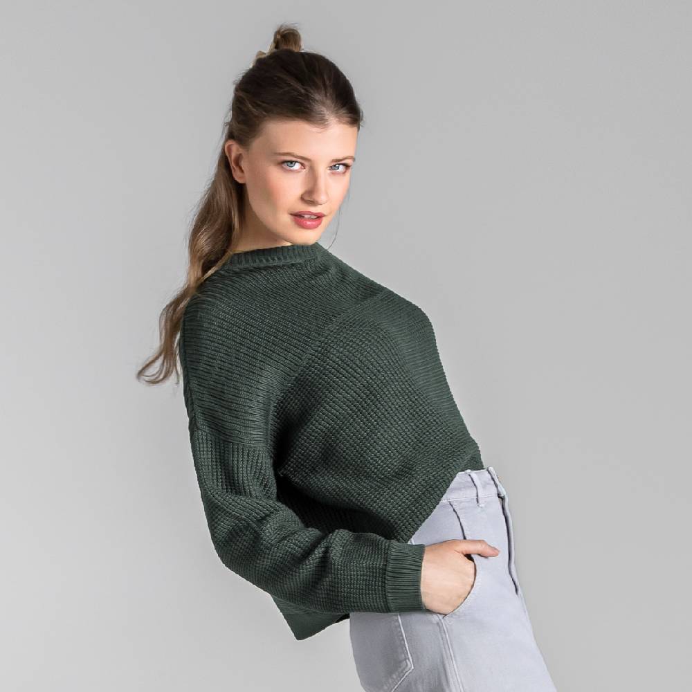 LIVING CRAFTS BEEKE - Pullover - Dark Khaki Begrenztes Angebot