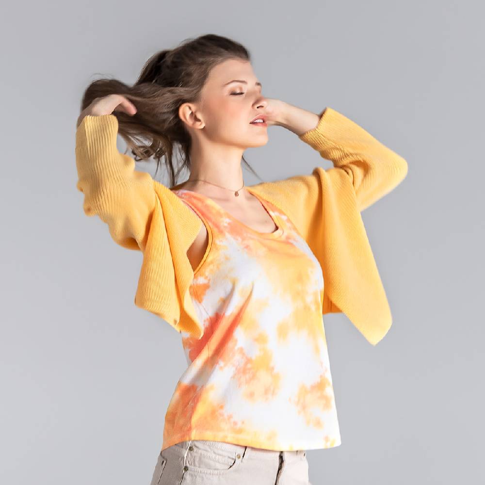 LIVING CRAFTS BINE - Strickjacke - Sunbleached Black Friday