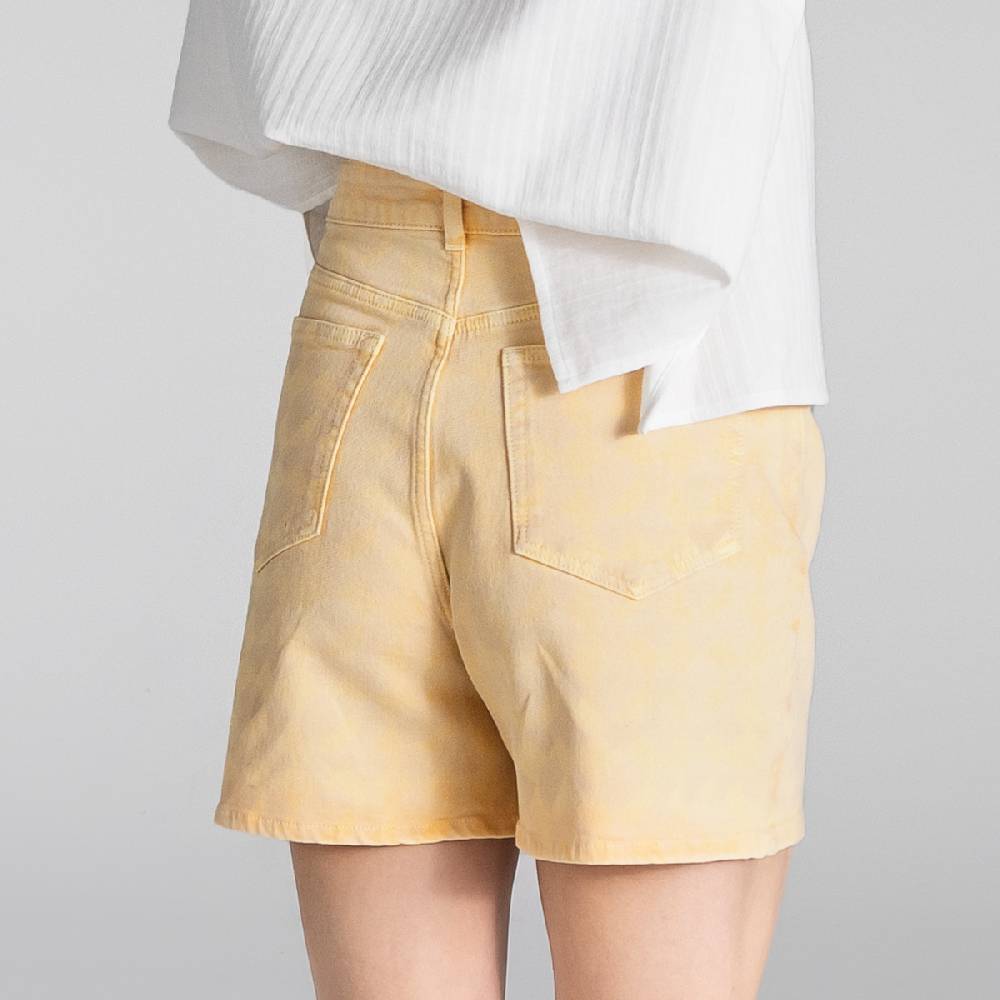 LIVING CRAFTS BONTJE - Jeans Shorts - Yellow Valentinstagsangebot
