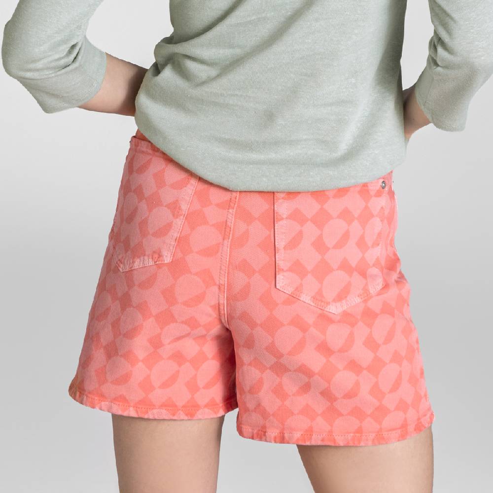 LIVING CRAFTS BONTJE - Jeans Shorts - Coral Jubiläumsangebot