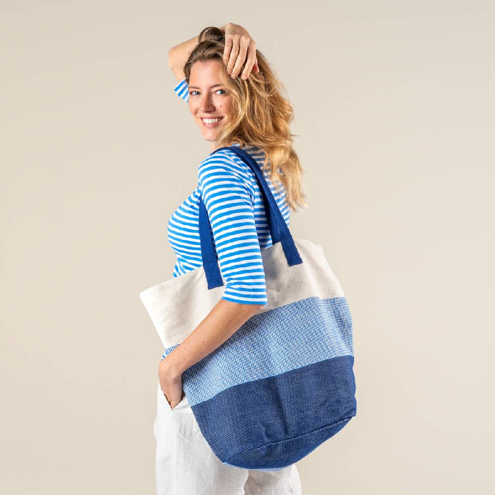 LIVING CRAFTS OMAN - Shopper - Shades of Denim Große Rabatte