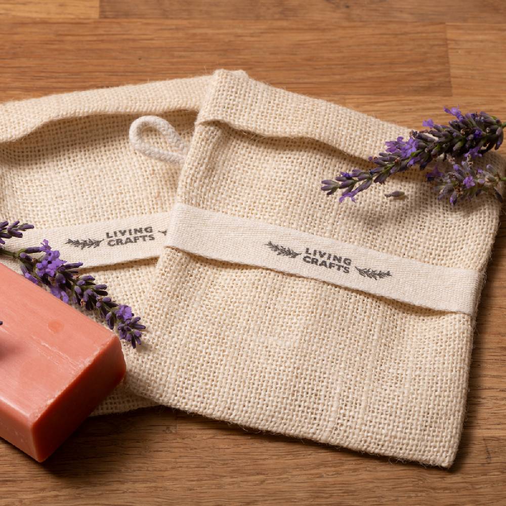 LIVING CRAFTS MATERA - Seifensäckchen, 2er Pack - Natural Neueste Stile