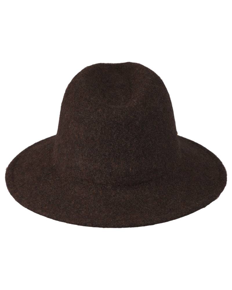 Loevenich Damen Woll-Fedora - Braun meliert Fabrikverkauf