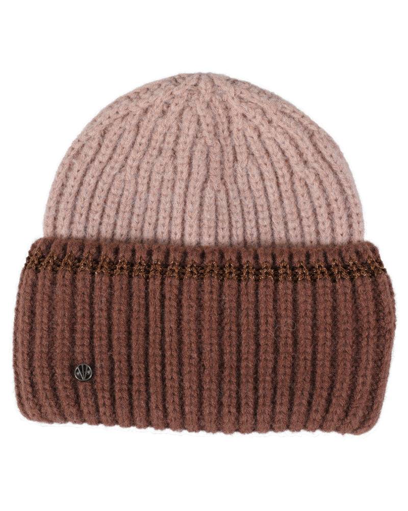 Loevenich SET Strickmütze + Schal - Puder-Cognac Großer Ausverkauf