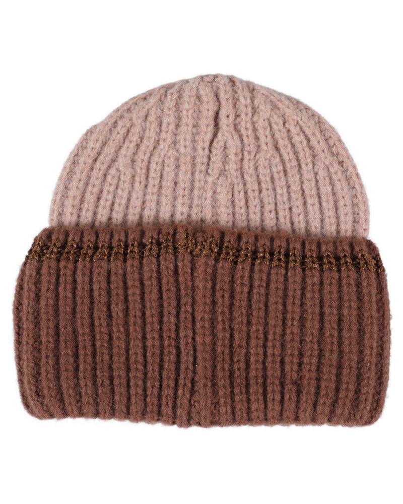 Loevenich SET Strickmütze + Schal - Puder-Cognac Großer Ausverkauf