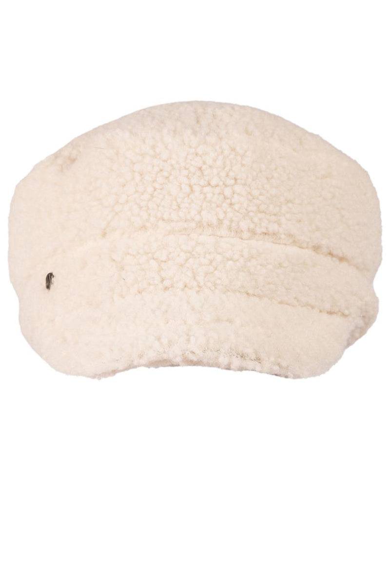 Loevenich Lammfell Imitation Kappe + Handschuh - Beige Flash Sale