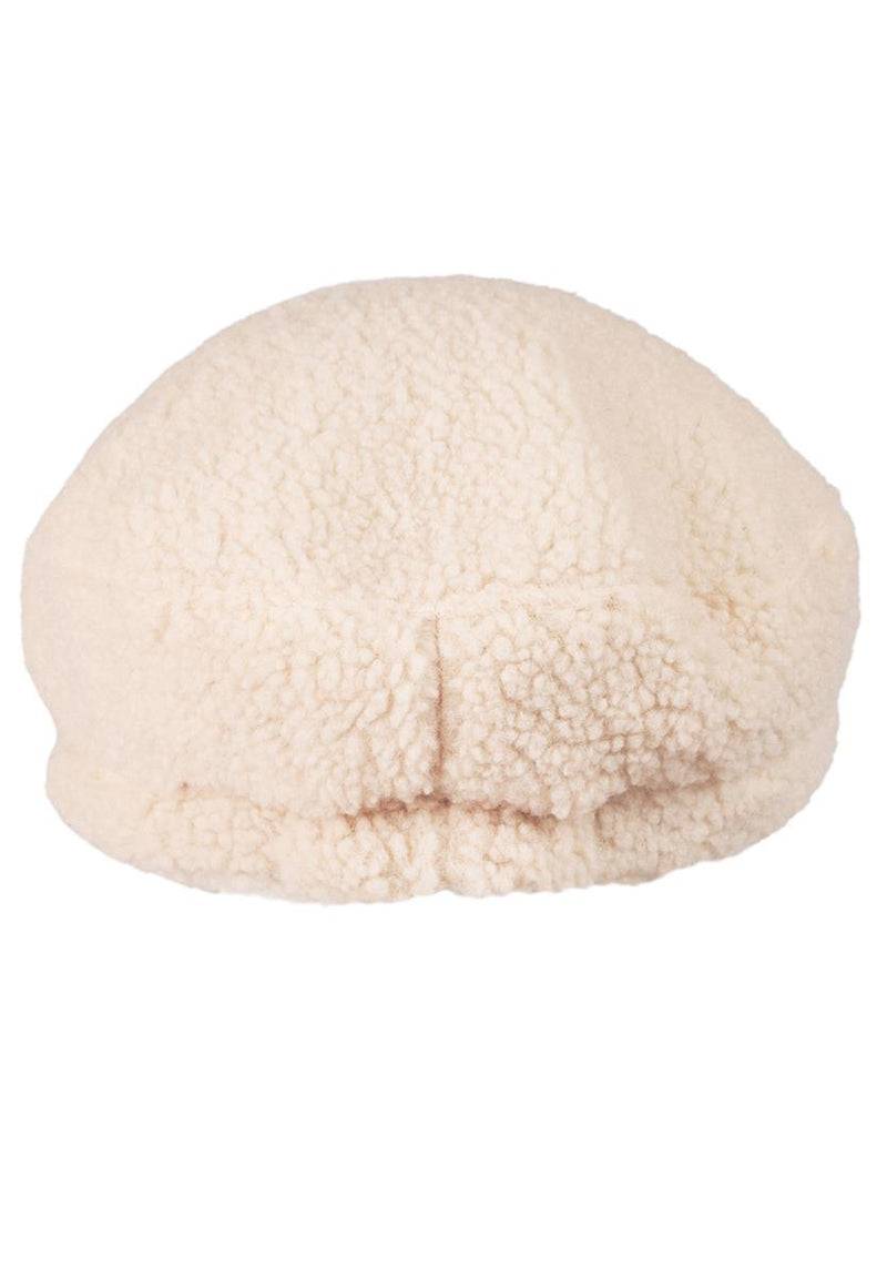 Loevenich Lammfell Imitation Kappe + Handschuh - Beige Flash Sale