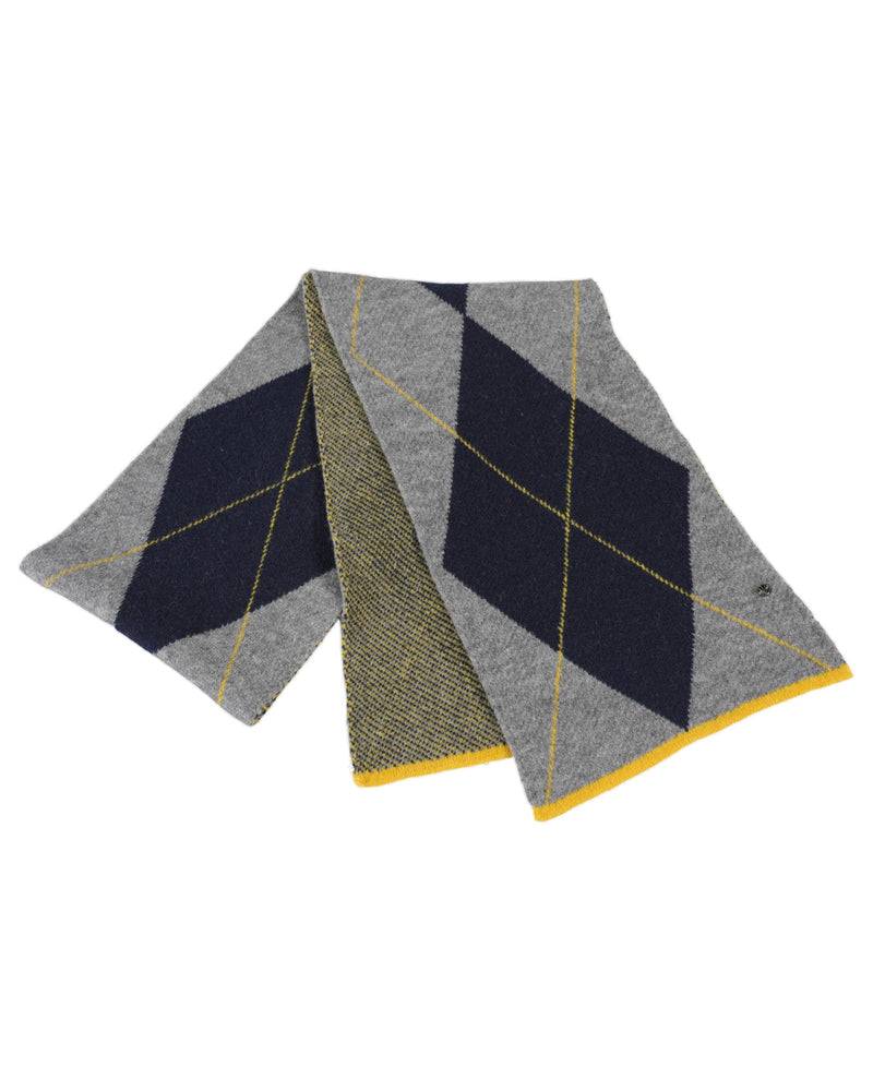 Loevenich SET Strickmütze + Rautenschal - Marine-Multi Marine Begrenztes Angebot
