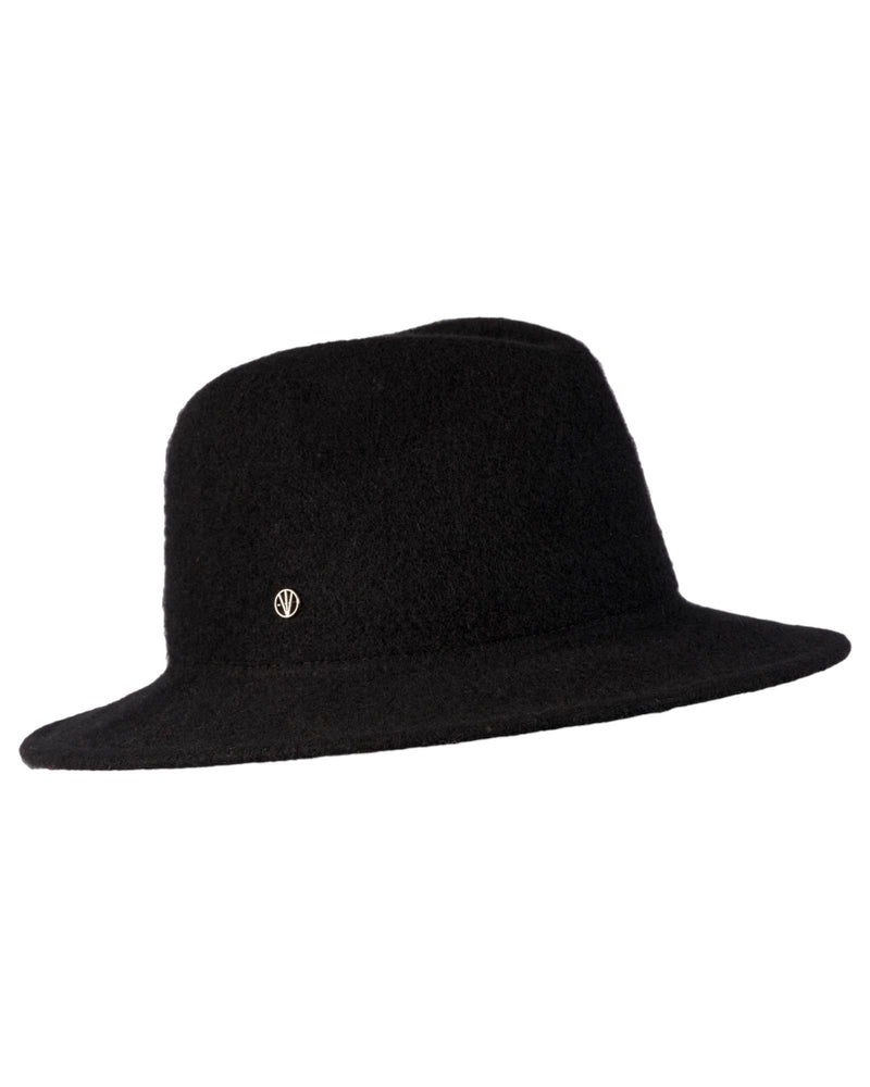 Loevenich Damen Woll-Fedora - Schwarz Muttertagsangebot