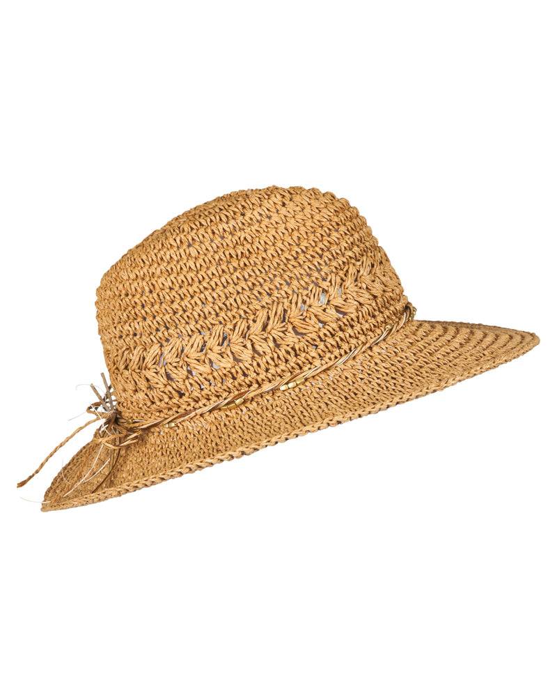 Loevenich gehäkelter Fedora Hut-Kamel Tägliche Deals