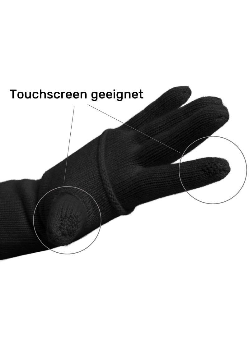 Loevenich Fingerhandschuhe - Schwarz Tiefpreis