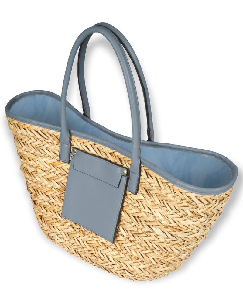 Loevenich Korbtasche, Natur-Denim Letzte 3 Tage