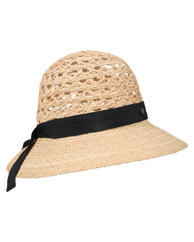 Loevenich Loevenich Medium Raffia-Glocke mit schwarzem Ripsband Begrenztes Angebot