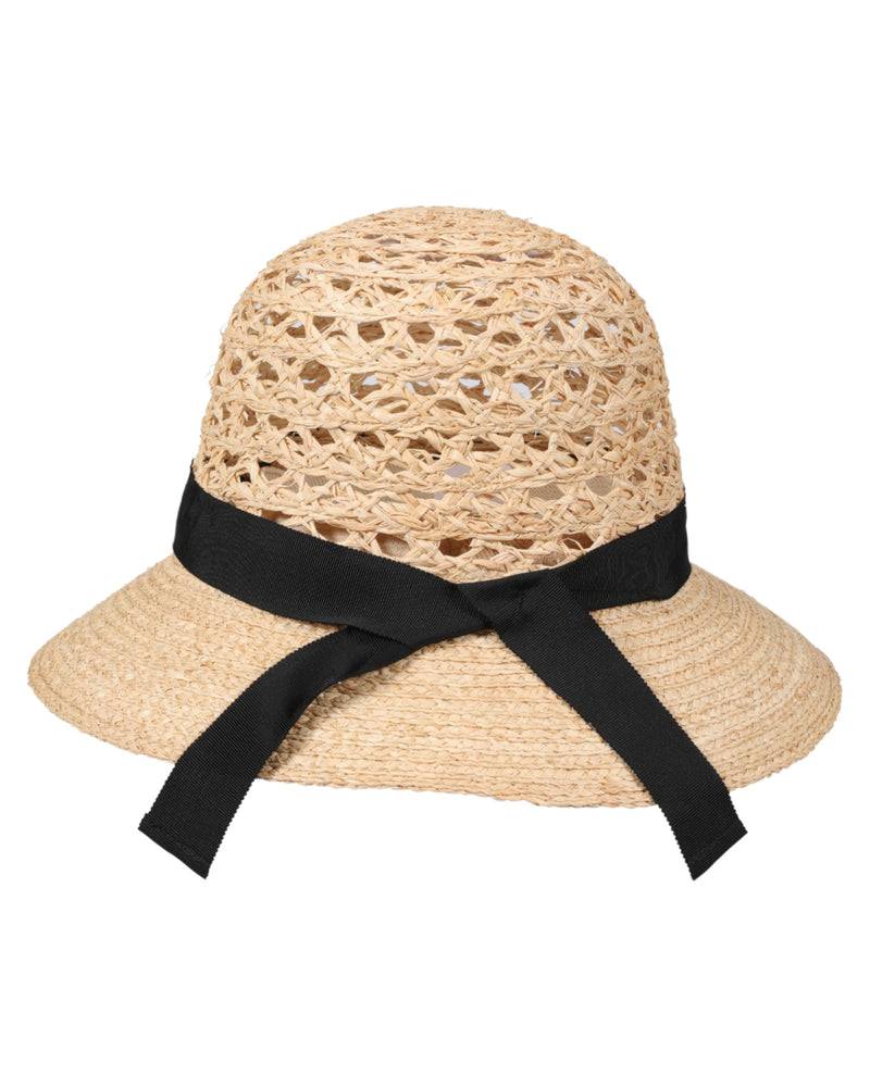 Loevenich Loevenich Medium Raffia-Glocke mit schwarzem Ripsband Begrenztes Angebot