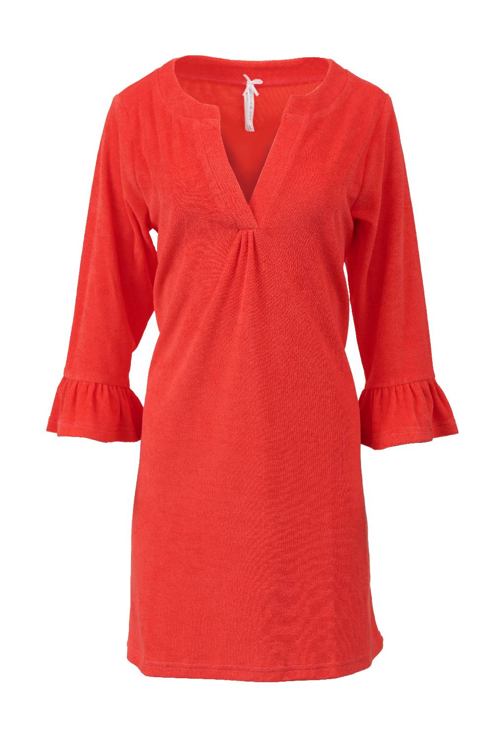 Louis & Louisa Badekleid Frottee mit Rüsche, poppy red Angebote