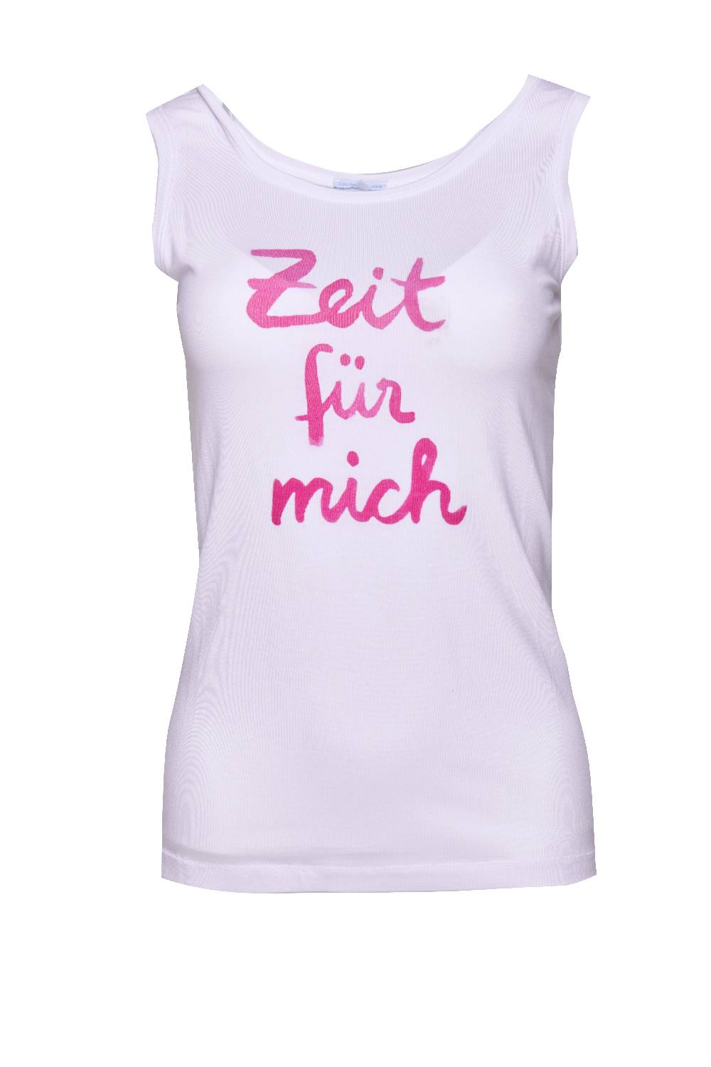 Louis & Louisa YOGA Tanktop Spruch "Zeit für mich", weiß mit fuchsia Neuheiten