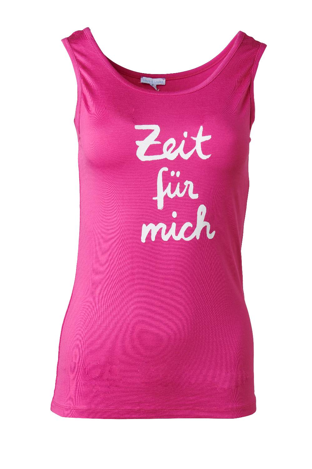Louis & Louisa YOGA Tanktop Spruch "Zeit für mich", fuchsia Riesige Ersparnisse